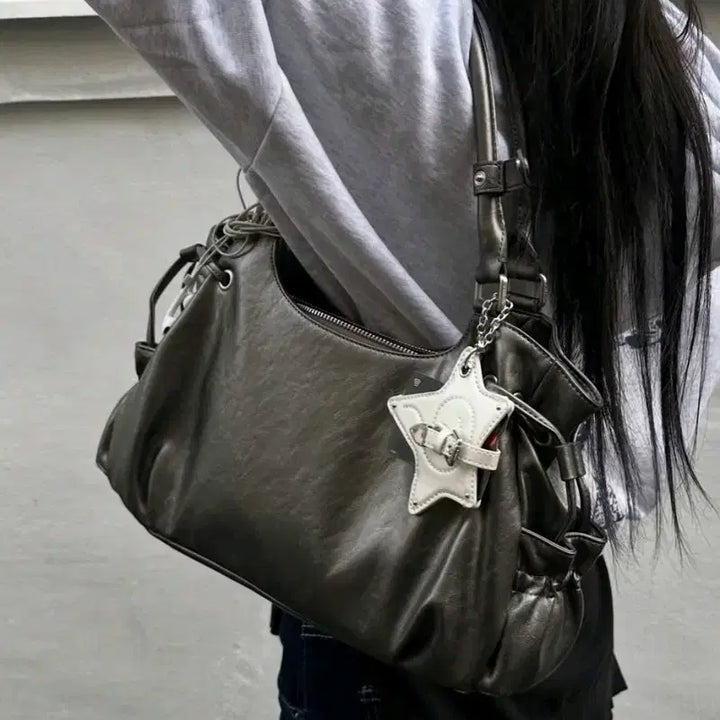 [BUNJANG] Stand Oil Bridge Bag Mini Metallic Grey / 스탠드오일 브리지백미니 메탈릭그레이