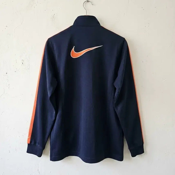 [BUNJANG] Nike Japan Y2K Track Jacket Navy/Orange L / 나이키 Japan 올드스쿨 트랙 자켓 네이비/오렌지 L