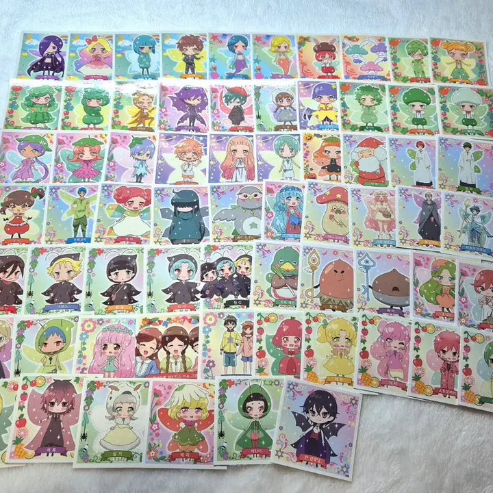[BUNJANG] Fairy Ruru Stickers Bundle Set (130 pcs) / 장당 200원)) 페어리루 스티커 레어 노멀 고전완구 개별 일괄