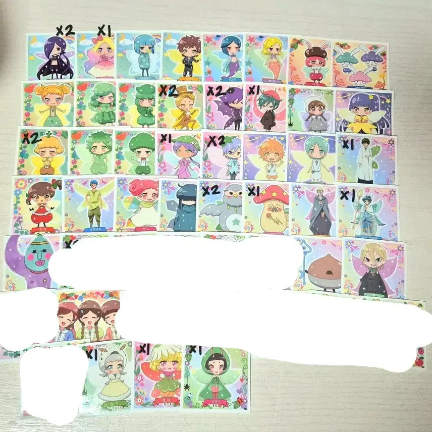 [BUNJANG] Fairy Princess Sticker Set (Classic Toys) / 장당 300원)) 숲의요정 페어리루 스티커 레어 노멀 고전완구 개별 일괄