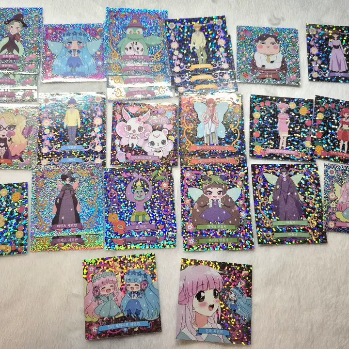 [BUNJANG] Fairy Ruru Stickers Bundle Set (130 pcs) / 장당 200원)) 페어리루 스티커 레어 노멀 고전완구 개별 일괄