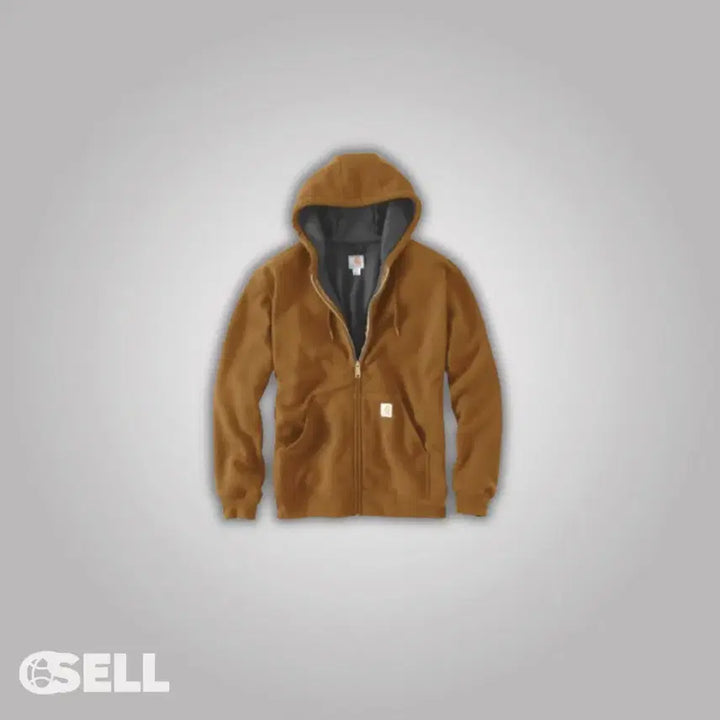 [BUNJANG] Carhartt Thermal Brown Hooded Zip-Up Jacket (Unisex) / 칼하트 서멀 브라운 후드집업