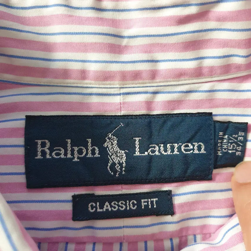 [BUNJANG] Ralph Lauren Striped Long Sleeve Shirt / [무료배송] Ralph Lauren 긴팔 셔츠