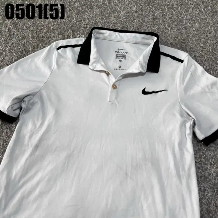 [BUNJANG] Nike Dri-FIT Short Sleeve Polo Shirt / 나이키 드라이핏 흰색/검정 반팔 폴로티