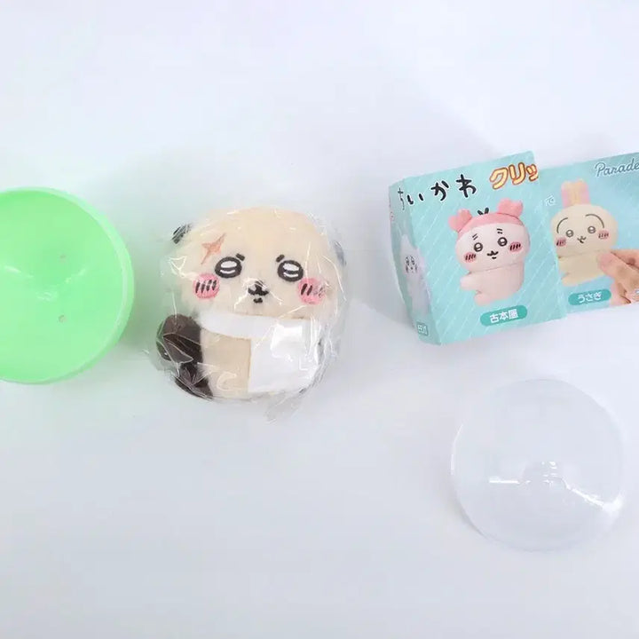 [BUNJANG] Chiikawa Racco Dangling Gacha Plush / 치이카와 먼작귀 랏코 매달리는 가챠 갸챠 인형 클립 집게