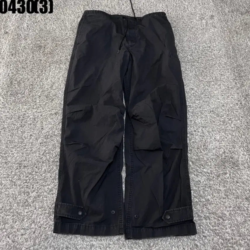 [BUNJANG] Uniqlo Black Cotton Cargo Style Pants M / 유니클로 검정색 면바지 카고 스타일 바지m 0430
