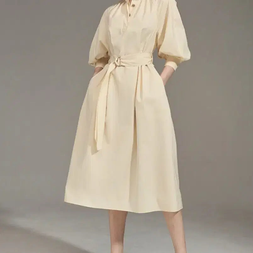 [BUNJANG] Lanvin Collection 23SS Mock Neck Dress (Size 82, Belt Not Included) / 랑방컬렉션 23SS  모크넥 원피스 82사이즈(벨트X)