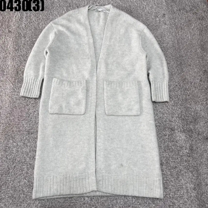[BUNJANG] Zara Long Cardigan Gray / 자라 ZARA 롱 가디건 회색 0430
