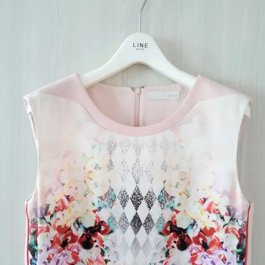 [BUNJANG] Ab.f.z Flower Print Sleeveless Dress Pink Size 55 / ab.f.z 플라워 프린트 핑크 민소매 원피스 55