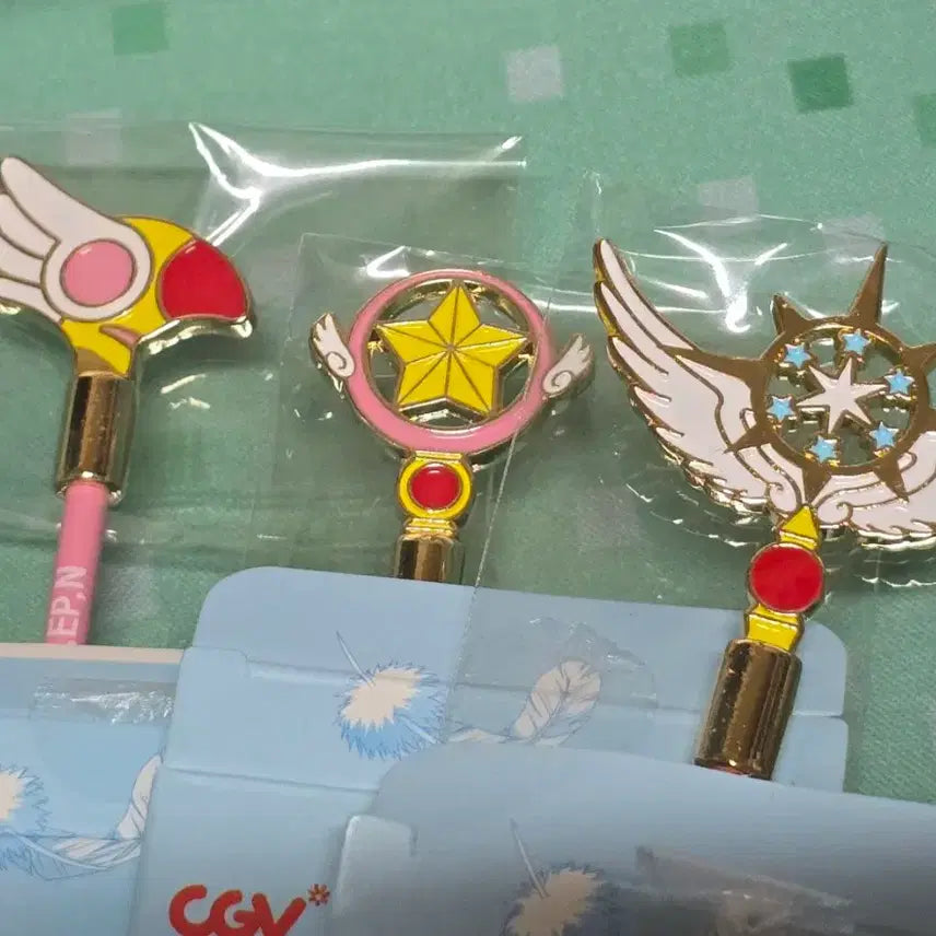 [BUNJANG] Cardcaptor Sakura Cherry "Chicken Stick" "Star Stick" "Dream Stick" Muddler 3-Piece Bundle Set / cgv 카드캡터사쿠라 머들러 체리 닭봉 별봉 꿈봉 3종 일괄판매