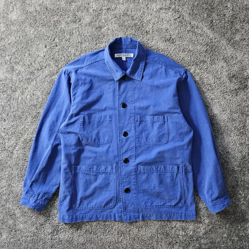 [BUNJANG] Partimento Blue Work Jacket / [무료배송] PARTIMENTO 블루 워크 자켓
