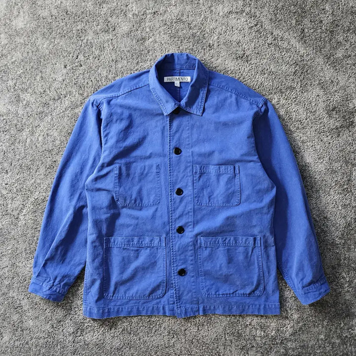 [BUNJANG] Partimento Blue Work Jacket / [무료배송] PARTIMENTO 블루 워크 자켓