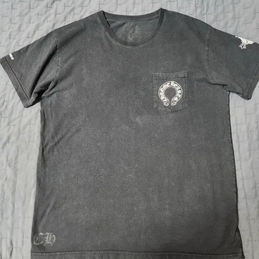 [BUNJANG] Chrome Hearts Vintage Stonewashed Short Sleeve T-Shirt / 크롬하츠 빈티지 스톤워싱 반팔 티셔츠