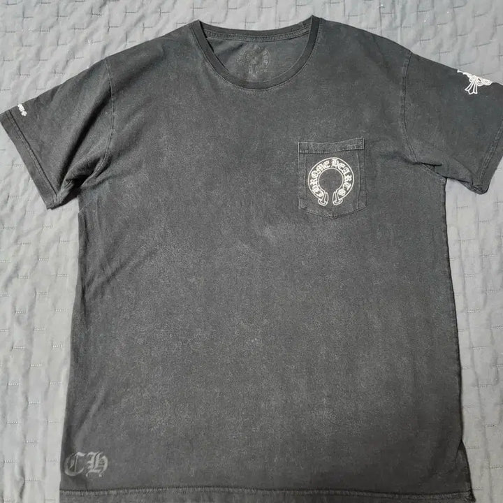 [BUNJANG] Chrome Hearts Vintage Stonewashed Short Sleeve T-Shirt / 크롬하츠 빈티지 스톤워싱 반팔 티셔츠