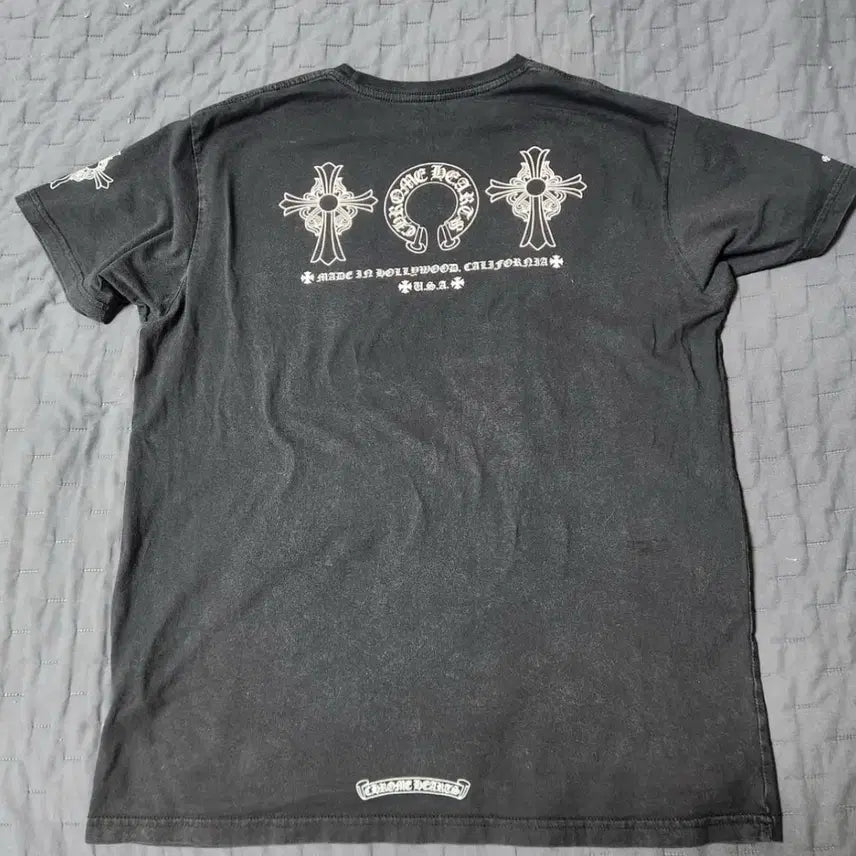 [BUNJANG] Chrome Hearts Vintage Stonewashed Short Sleeve T-Shirt / 크롬하츠 빈티지 스톤워싱 반팔 티셔츠