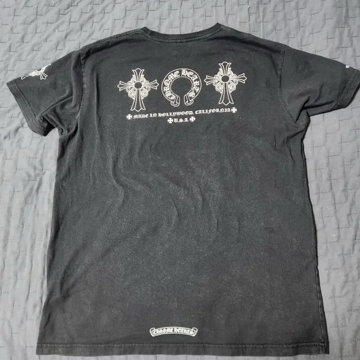 [BUNJANG] Chrome Hearts Vintage Stonewashed Short Sleeve T-Shirt / 크롬하츠 빈티지 스톤워싱 반팔 티셔츠