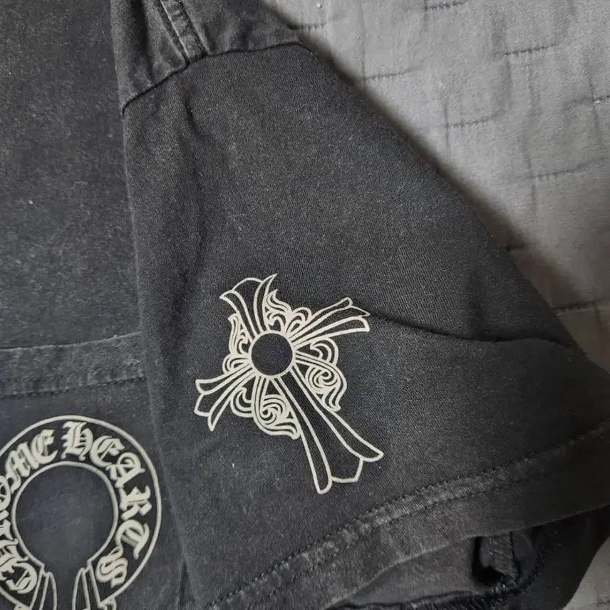 [BUNJANG] Chrome Hearts Vintage Stonewashed Short Sleeve T-Shirt / 크롬하츠 빈티지 스톤워싱 반팔 티셔츠