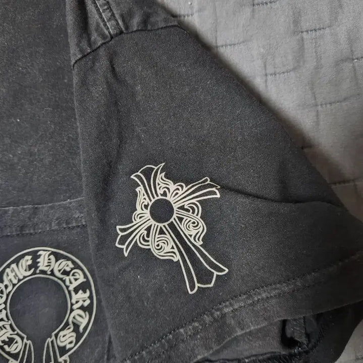 [BUNJANG] Chrome Hearts Vintage Stonewashed Short Sleeve T-Shirt / 크롬하츠 빈티지 스톤워싱 반팔 티셔츠