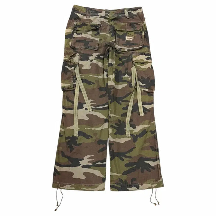 [BUNJANG] Abercrombie &amp; Fitch Vintage Y2K Camo Cargo Pants / 아베크롬비 빈티지 Y2K 밀리터리 카모 포켓 카고팬츠 바지 M