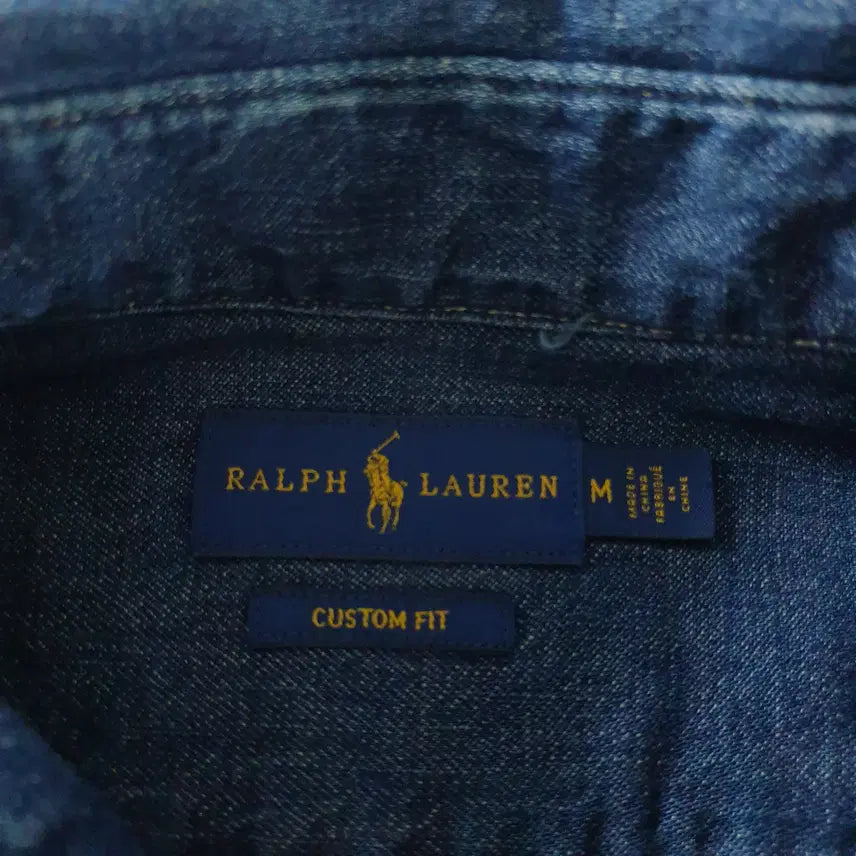 [BUNJANG] Ralph Lauren Embroidered Denim Shirt / [무료배송] RALPH LAUREN 데님 셔츠