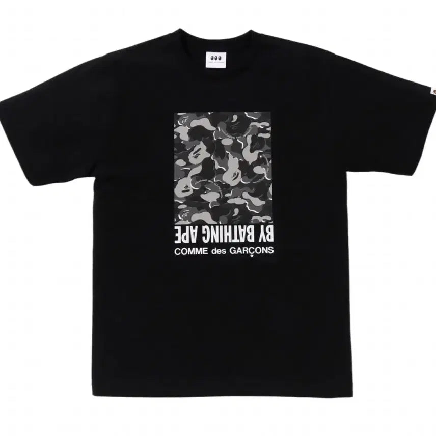 [BUNJANG] BAPE x Comme des Garçons Osaka Camo Box T-Shirt Black XL / 베이프 x 꼼데가르송 오사카 카모 박스 티셔츠 블랙 XL