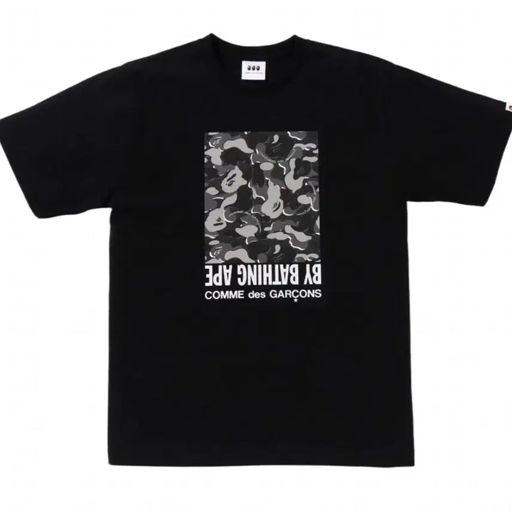 [BUNJANG] BAPE x Comme des Garçons Osaka Camo Box T-Shirt Black XL / 베이프 x 꼼데가르송 오사카 카모 박스 티셔츠 블랙 XL