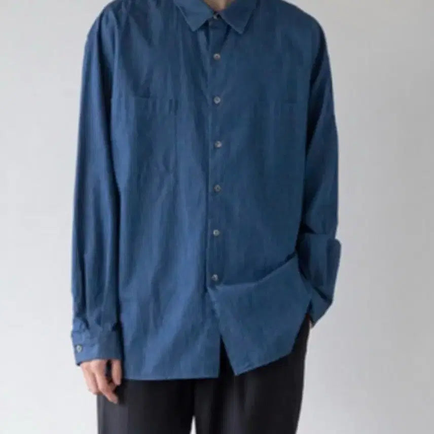 [BUNJANG] Another Office Comfy Oversize Shirt Indigo / [3]어나더오피스 컴피 오버사이즈 셔츠 인디고