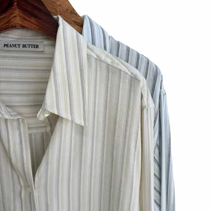 [BUNJANG] Tencel Stripe Shirt - 2 Colors / 교신안함)텐셀 스트라이프 셔츠-2컬러/고퀄