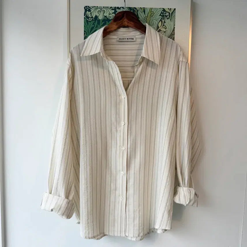 [BUNJANG] Tencel Stripe Shirt - 2 Colors / 교신안함)텐셀 스트라이프 셔츠-2컬러/고퀄