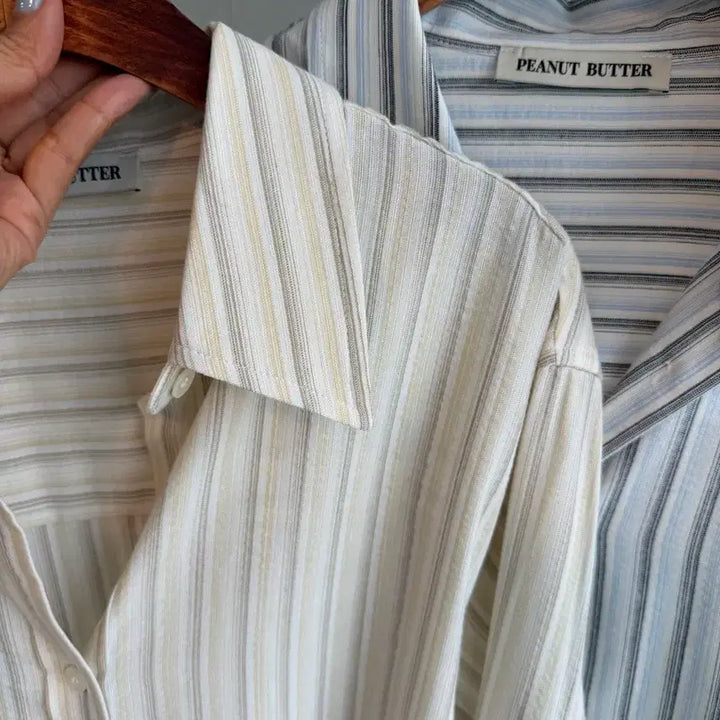 [BUNJANG] Tencel Stripe Shirt - 2 Colors / 교신안함)텐셀 스트라이프 셔츠-2컬러/고퀄