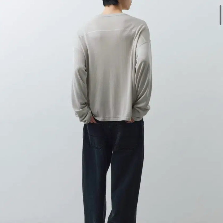 [BUNJANG] Bigunion Pullover Knit (Light Grey) Long Sleeve / (새상품) 빅유니온 풀오버 니트 (라이트 그레이) 롱슬리브 니트