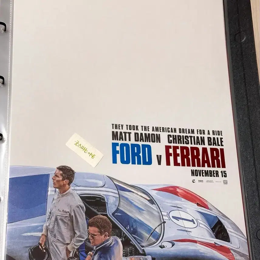 [BUNJANG] Ford v Ferrari MX4D A3 Poster / [초희귀한정판]영화 포드v페라리 MX4D 포스터(A3), 하남스타필드개관