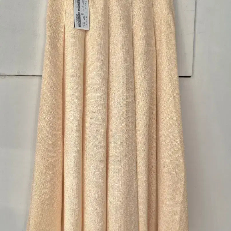 [BUNJANG] It Misha Pleated Tweed Skirt Yellow / 새제품) 잇미샤 플리츠 트위드 스커트 67-88(55)