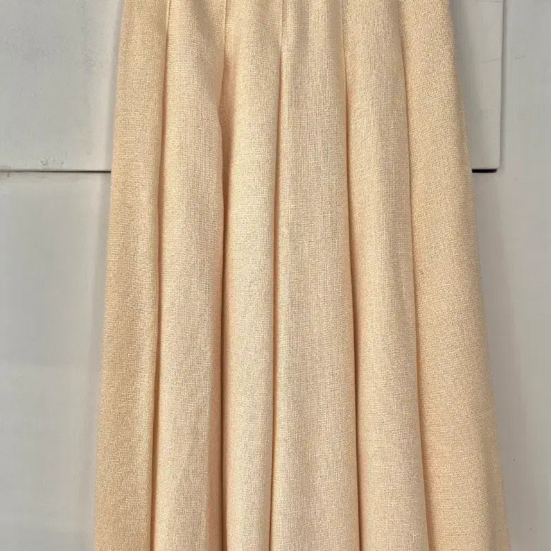 [BUNJANG] It Misha Pleated Tweed Skirt Yellow / 새제품) 잇미샤 플리츠 트위드 스커트 67-88(55)