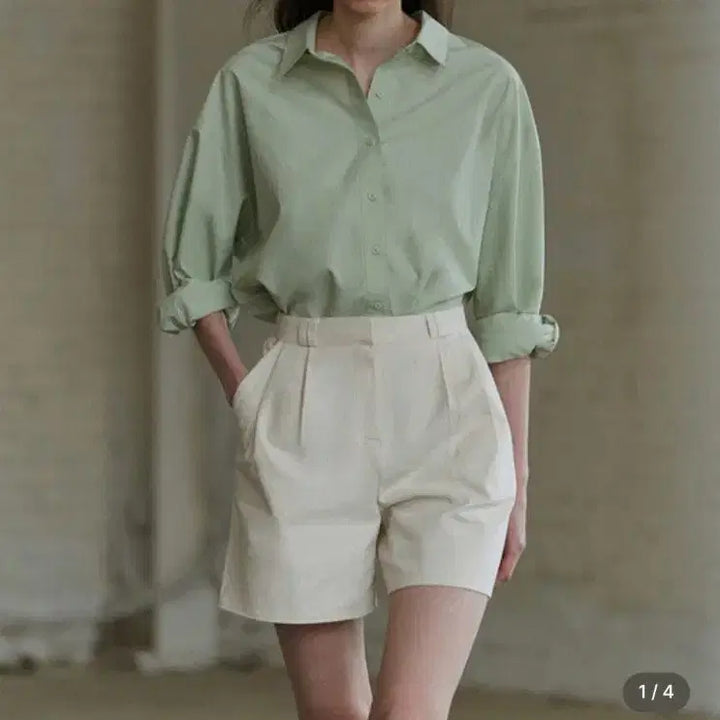[BUNJANG] Annies Loose Shirt Mint / 앤니즈 Loose shirt 루즈 셔츠 민트