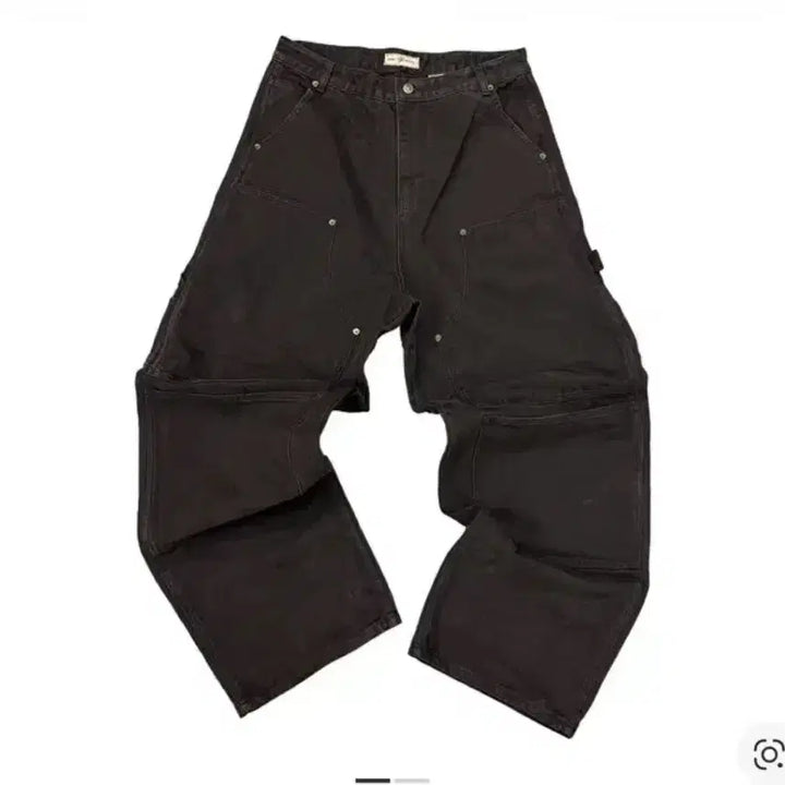 [BUNJANG] AOIRO Cutted Double Knee Pants Black Pearl / 아오이로 커티드 더블니 팬츠 블랙 펄 [0]
