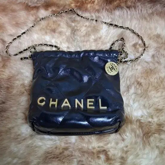 [BUNJANG] Chanel Black Leather Chain Shoulder Bag / 샤넬 블랙 레더 체인 숄더백
