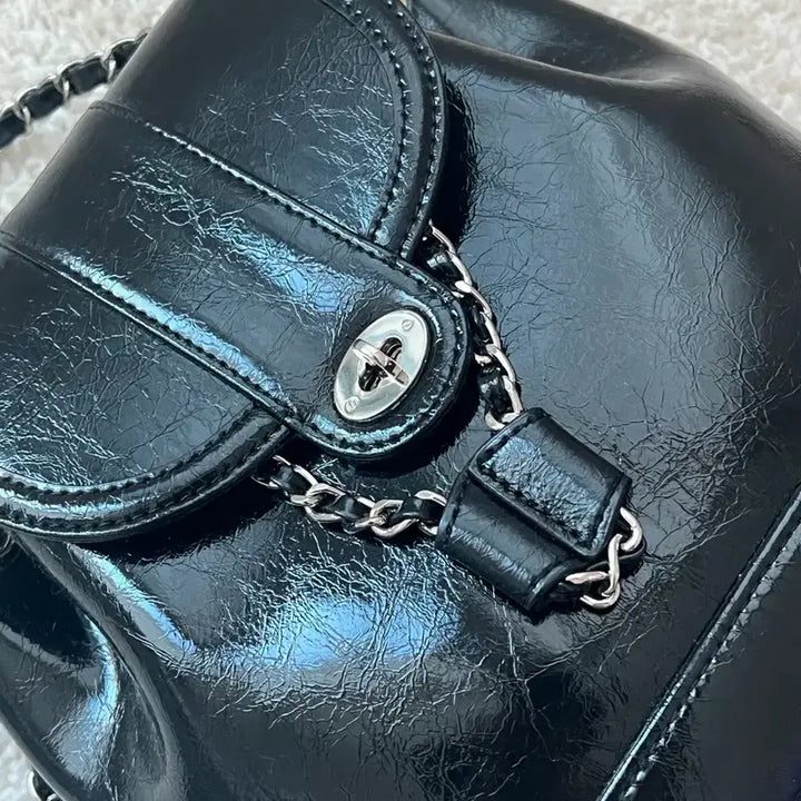 [BUNJANG] Cardinal Red Haua Bag Black Silver Hardware / 카디널레드 하우아백 블랙 은장