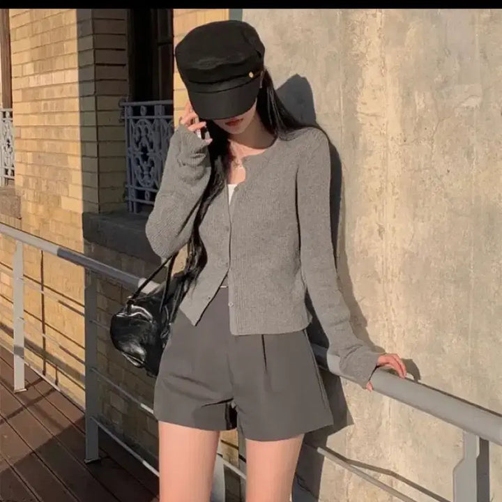 [BUNJANG] Badelly Belt Set Shorts Slacks / 베이델리 반바지 슬렉스 ( 벨트세트 )