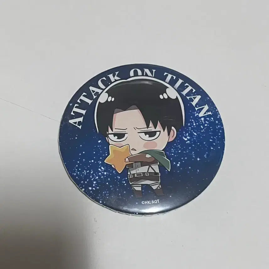 [BUNJANG] Attack on Titan Levi Star Soldier Can Badge / 진격의거인 리바이 별병장 캔뱃지