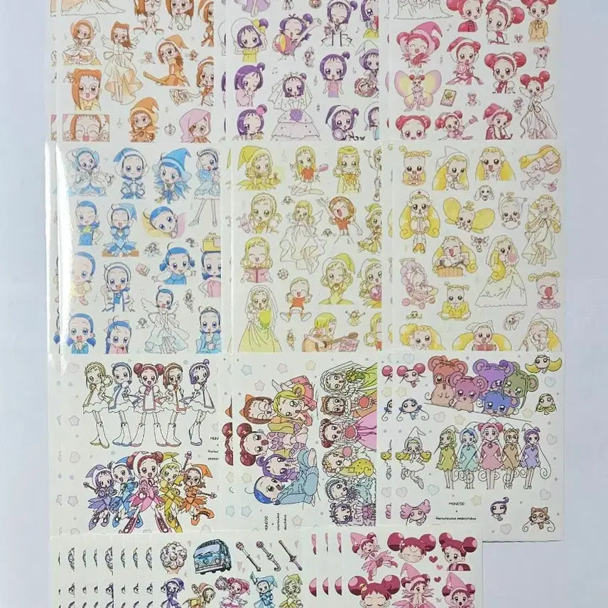 [BUNJANG] Ojamajo Doremi Anime Sticker Set (Mixed Cuts) / 꼬마 마법사 레미 애니 인믹 인스 다꾸 스티커 띵 처분
