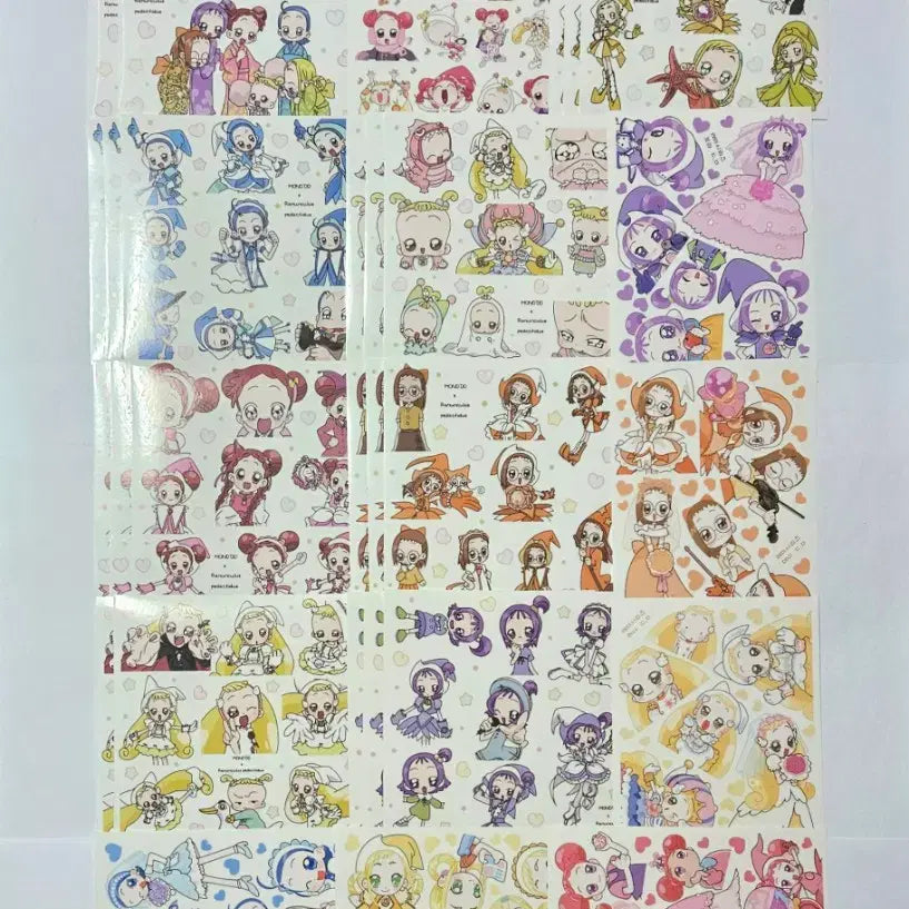 [BUNJANG] Ojamajo Doremi Anime Sticker Set (Mixed Cuts) / 꼬마 마법사 레미 애니 인믹 인스 다꾸 스티커 띵 처분
