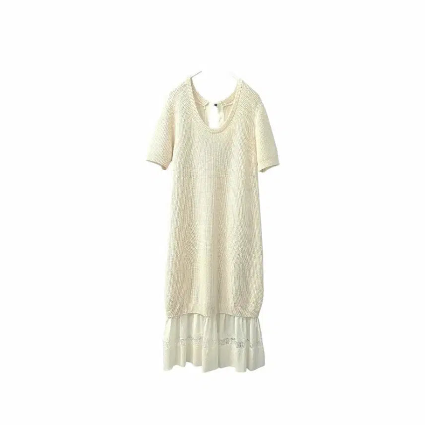 [BUNJANG] Prada Cashmere Silk Layered Knit Dress / 프라다 캐시미어  /실크 레이어드  니트원피스 /희귀