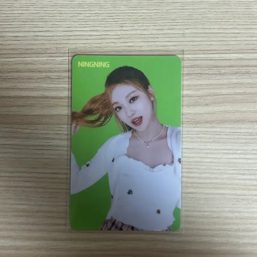 [BUNJANG] aespa Ningning TOMS ZERO Photocard / 에스파 닝닝 탐스제로 포카 포토카드