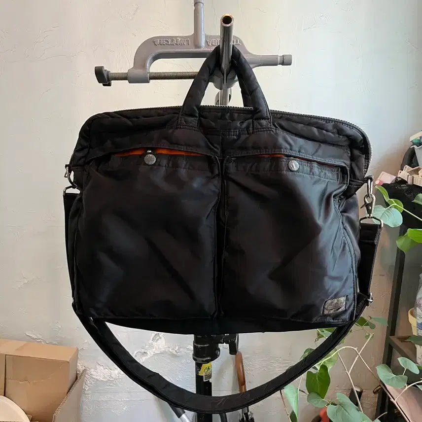 [BUNJANG] Yoshida Porter Tanker 2-Way Briefcase Black / 요시다 포터 탱커 투웨이 2WAY 브리프케이스 블랙 (노트북 가방 / 서