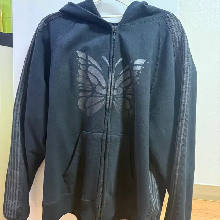 [BUNJANG] Needles x BEAMS Limited Edition Butterfly Print Zip-Up Hoodie (L) / 니들스 x 빔즈 후드집업