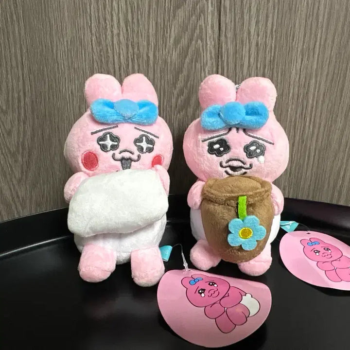 [BUNJANG] Pantsu Usagi Keyring &amp; Mascot Set / (2개일괄) 오판츄 오빤쮸 우사기 키링 마스코트 빤쮸토끼 인형