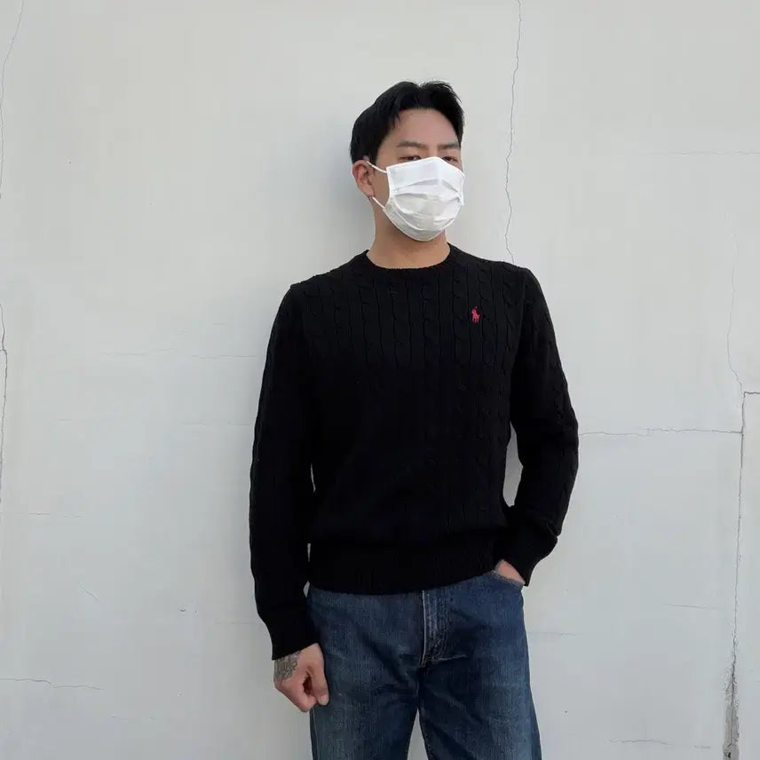 [BUNJANG] Polo Ralph Lauren Cable Knit Sweater L / L)폴로 랄프로렌 케이블 니트