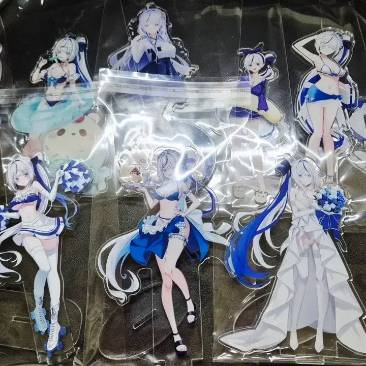 [BUNJANG] Aokumo Rin Official Acrylic Standee Set (9 Types) / 스텔라이브 아오쿠모 린 비공식굿즈 정리합니다