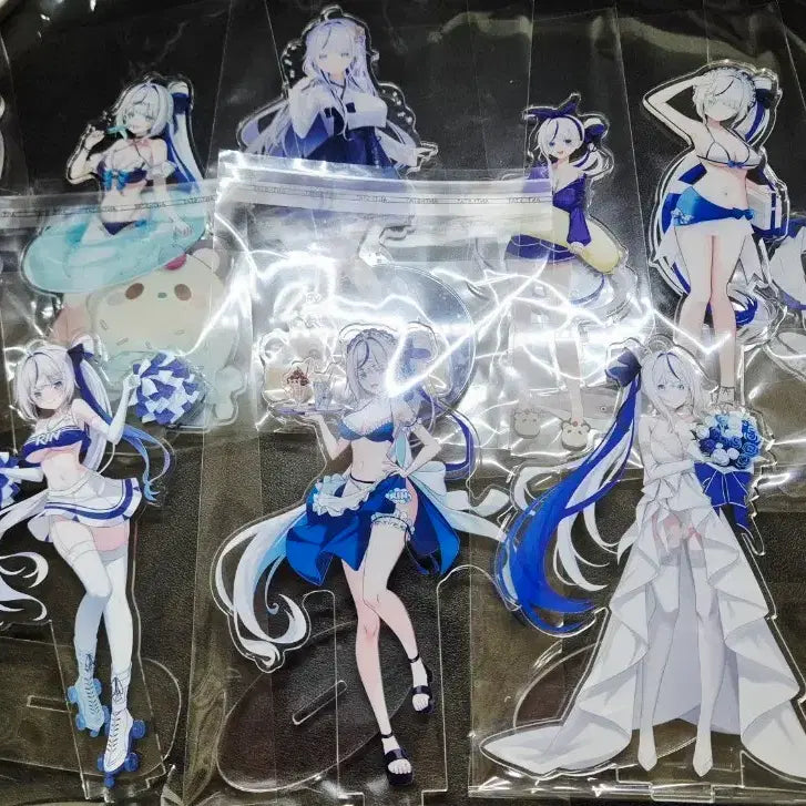 [BUNJANG] Aokumo Rin Official Acrylic Standee Set (9 Types) / 스텔라이브 아오쿠모 린 비공식굿즈 정리합니다